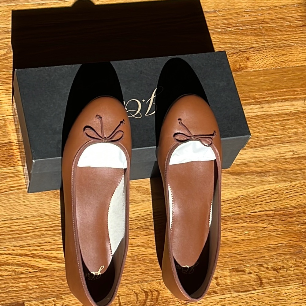 J. Crew ballet flats, never worn/new with box